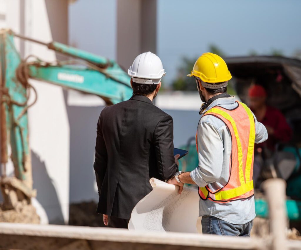 construction-worker-engineer-working-together-construction-site